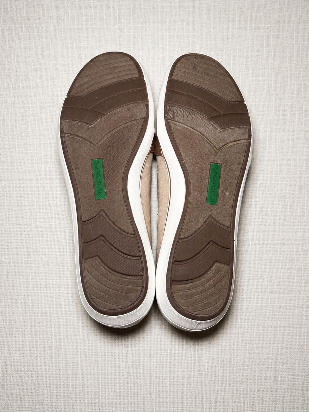 Grasshoppers Neutral Slip-On Loafers | Coastal Ralph Lauren Style Flats | Preppy - Picture 7 of 7